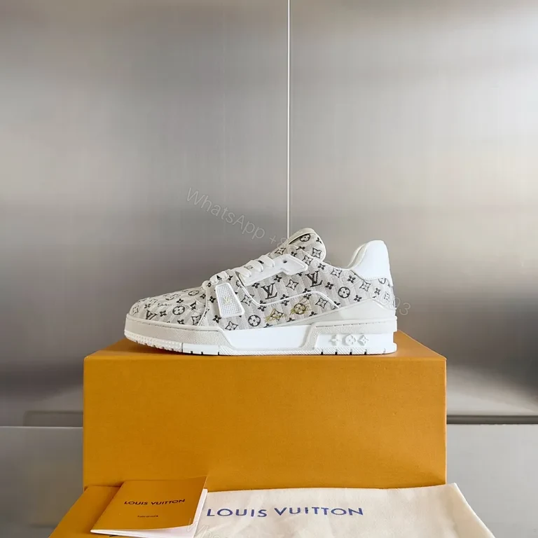 View 3 of Louis Vuitton Monogram High-Top Sneakers: Luxe Comfort