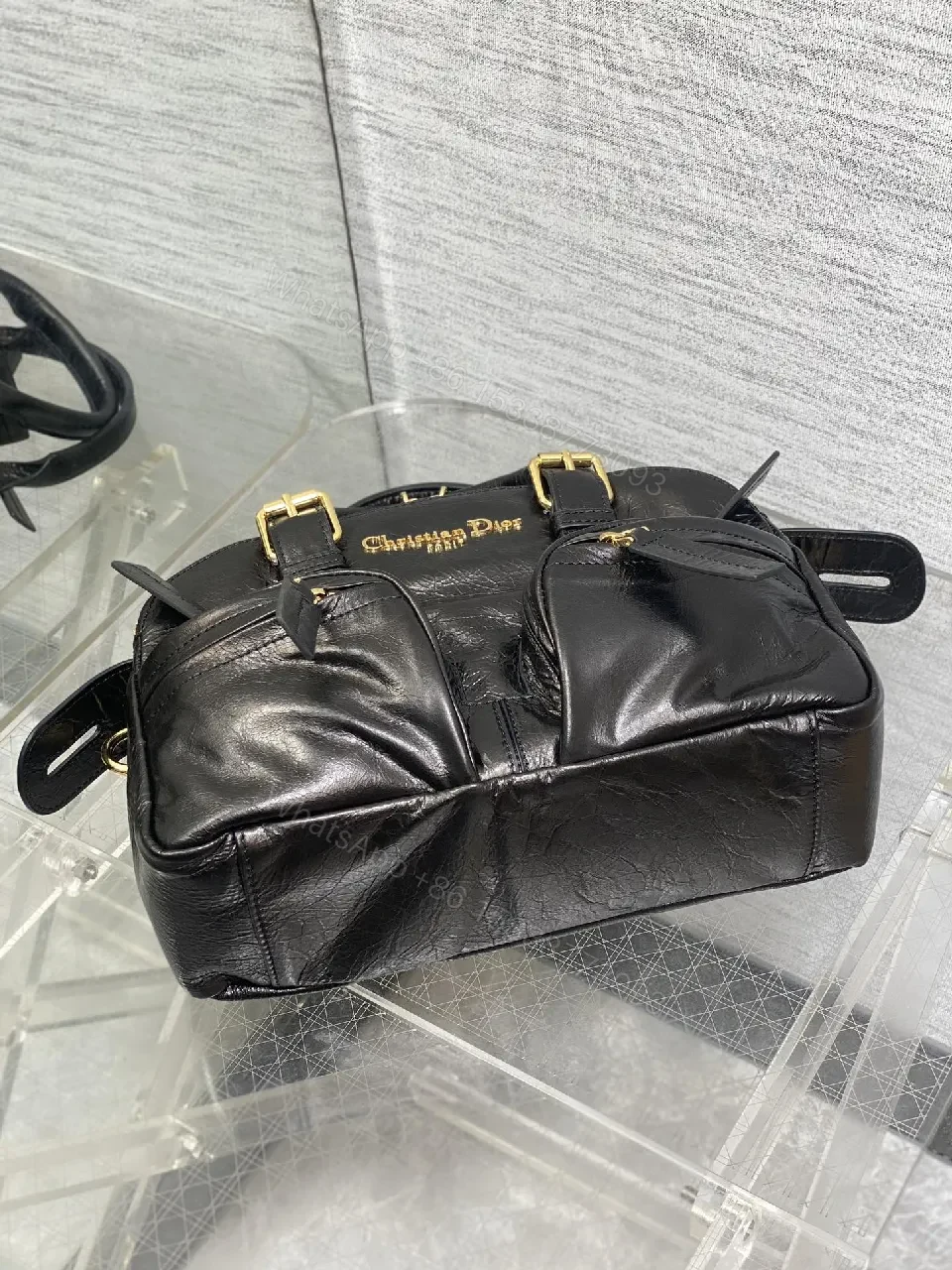 View 8 of Compact Black Leather Satchel: Luxe Everyday Carry