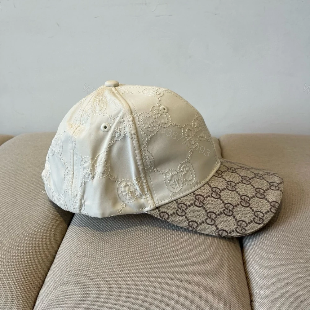 View 4 of GUCCI GG CANVAS BASEBALL HAT BEIGE