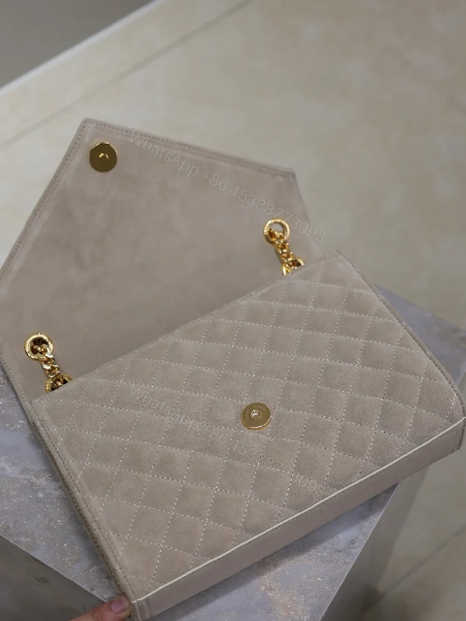 View 5 of Quilted Velvet Crossbody: Luxe Everyday Sophistication