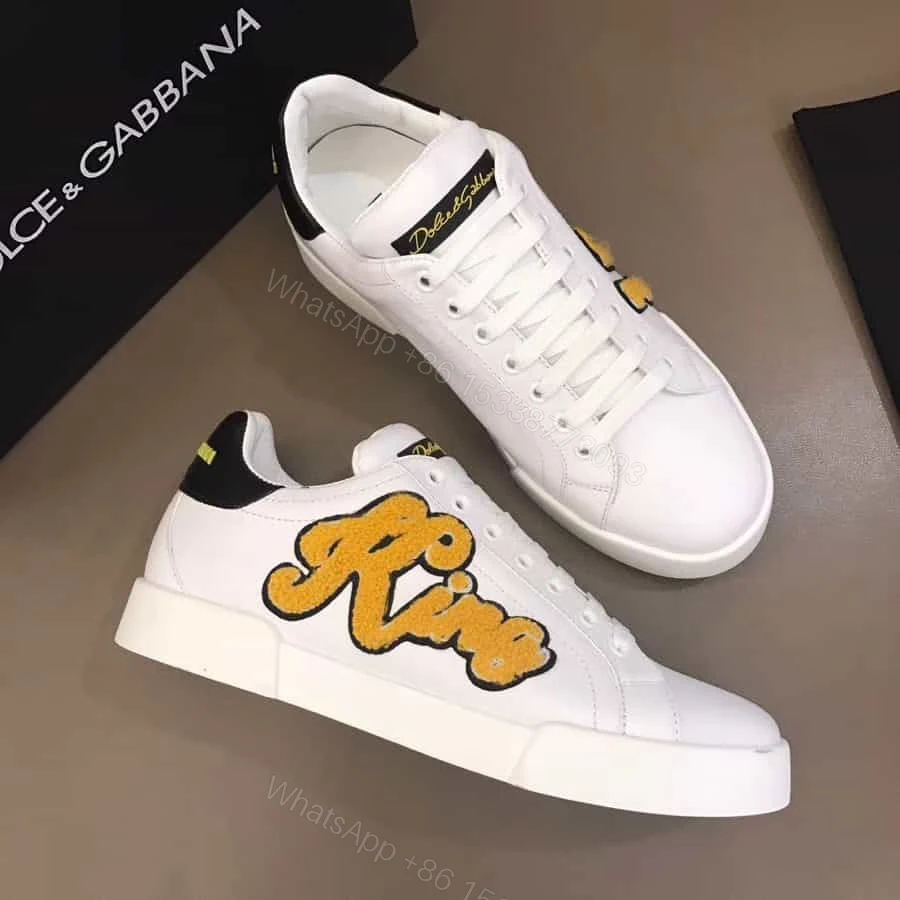 View 6 of DOLCE & GABBANA PORTOFINO SNEAKERS WITH KING 1984 PATCHES – DG26