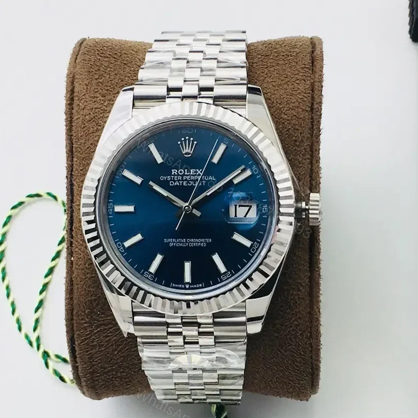 Rolex Datejust 41 Blue Dial Stainless Steel Jubilee Watch 126334-0002 — view 1