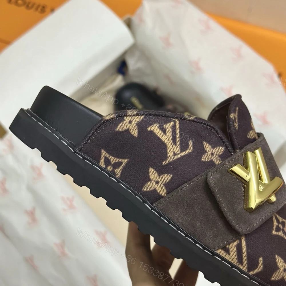 View 7 of Louis Vuitton Lv Cosy Flat Comfort Clog Brown