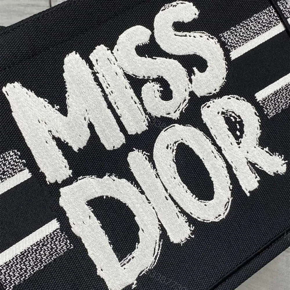 View 6 of 高仿Dior*BookTote系列M129M993購物袋Miss黑色中號免檢版