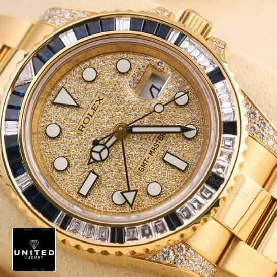 View 5 of Rolex Gold Diamond Watch Replica