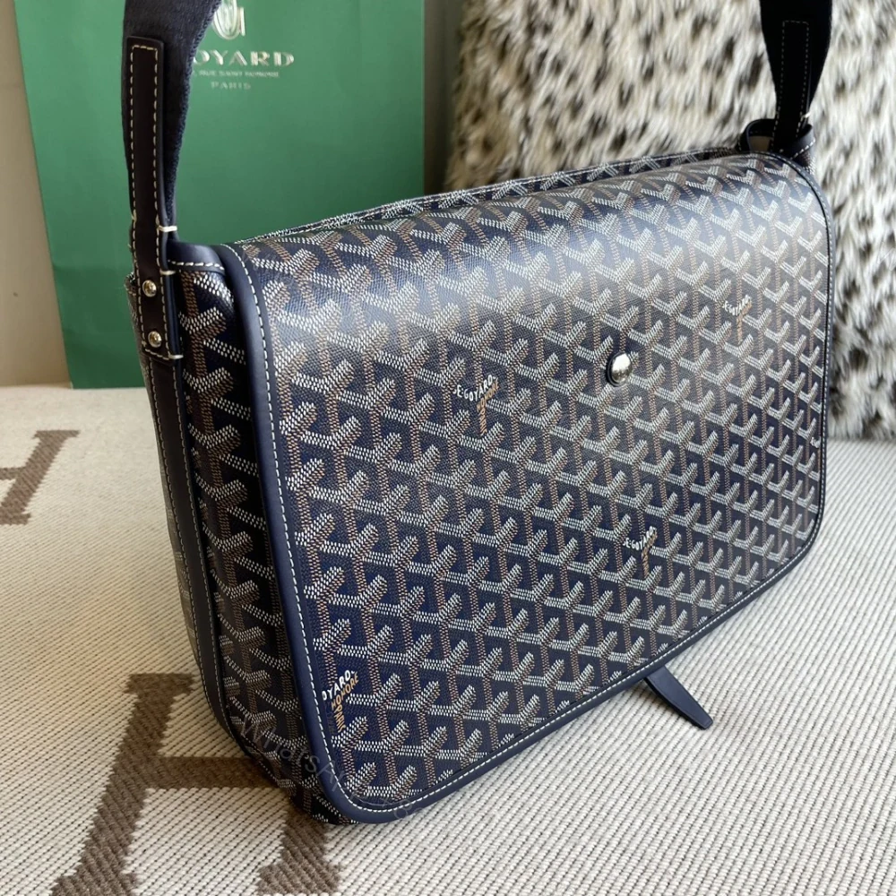 View 6 of 高仿Goyard*Capetien系列CAPETIS郵差包深藍中號免檢版