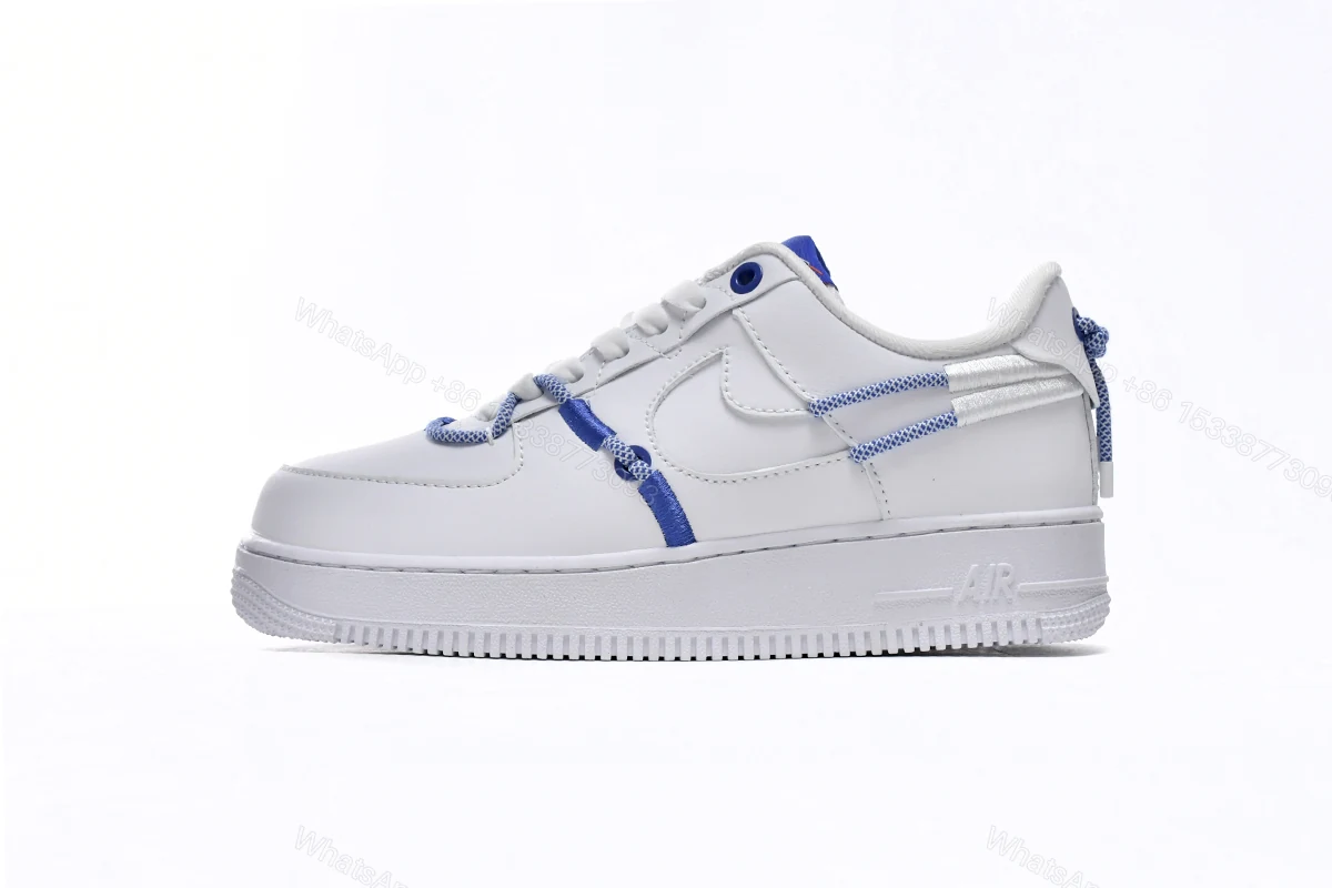 View 8 of Nike Air Force 1 Low White and Safety Orange DH4408-100