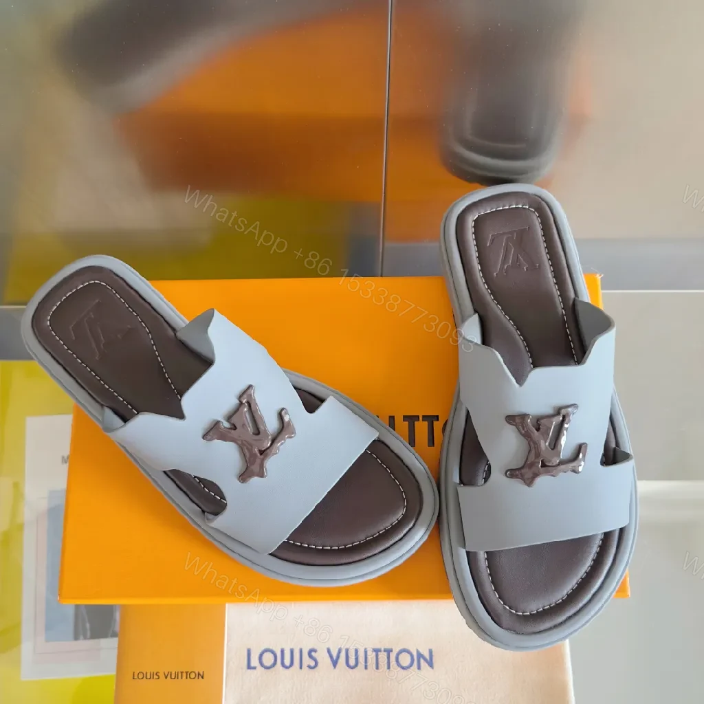 View 9 of Soft-Glow Gray Luxury Slip-Ons: Modern Comfort Sandals
