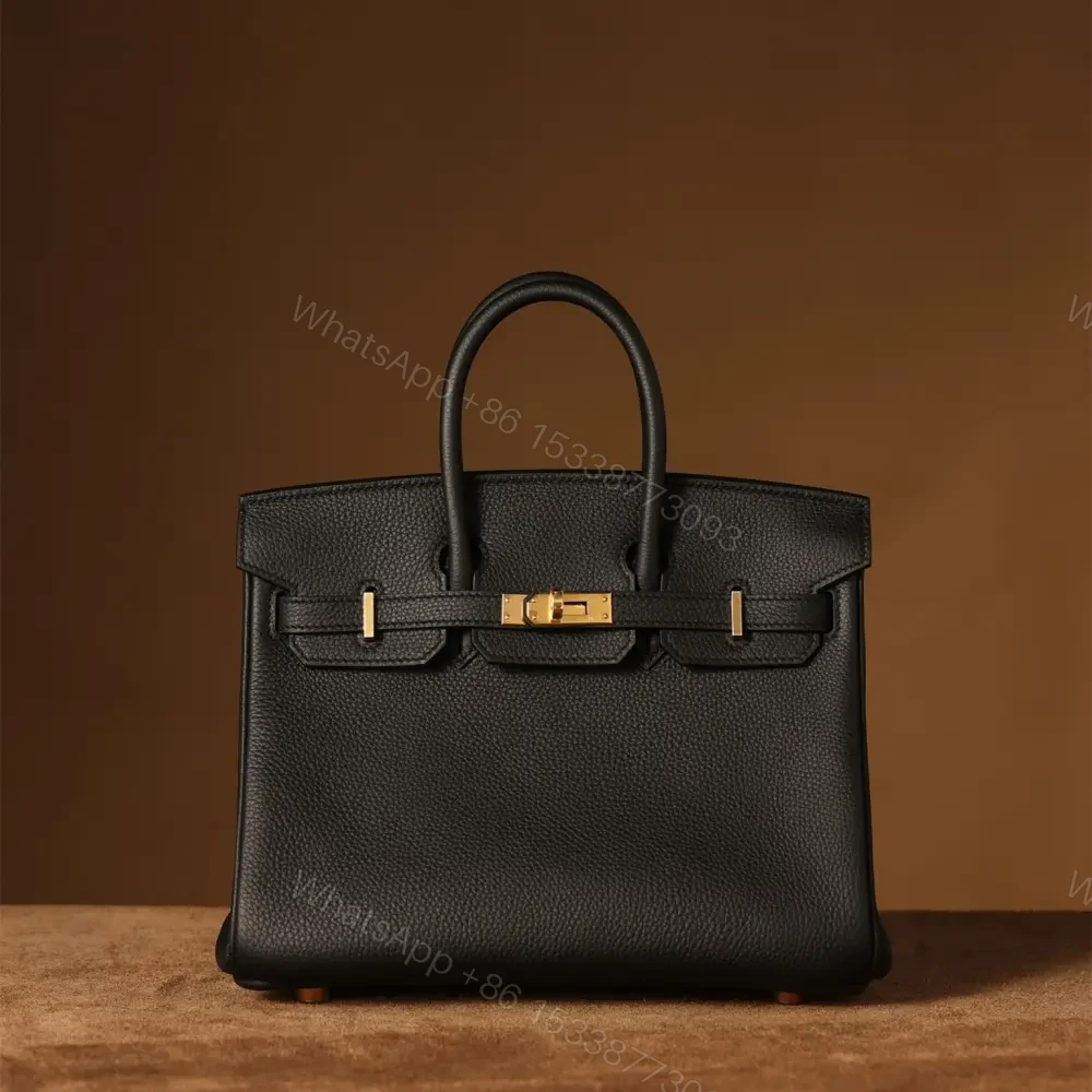 高仿Hermes*Birkin25黑色金扣免檢版 — view 1