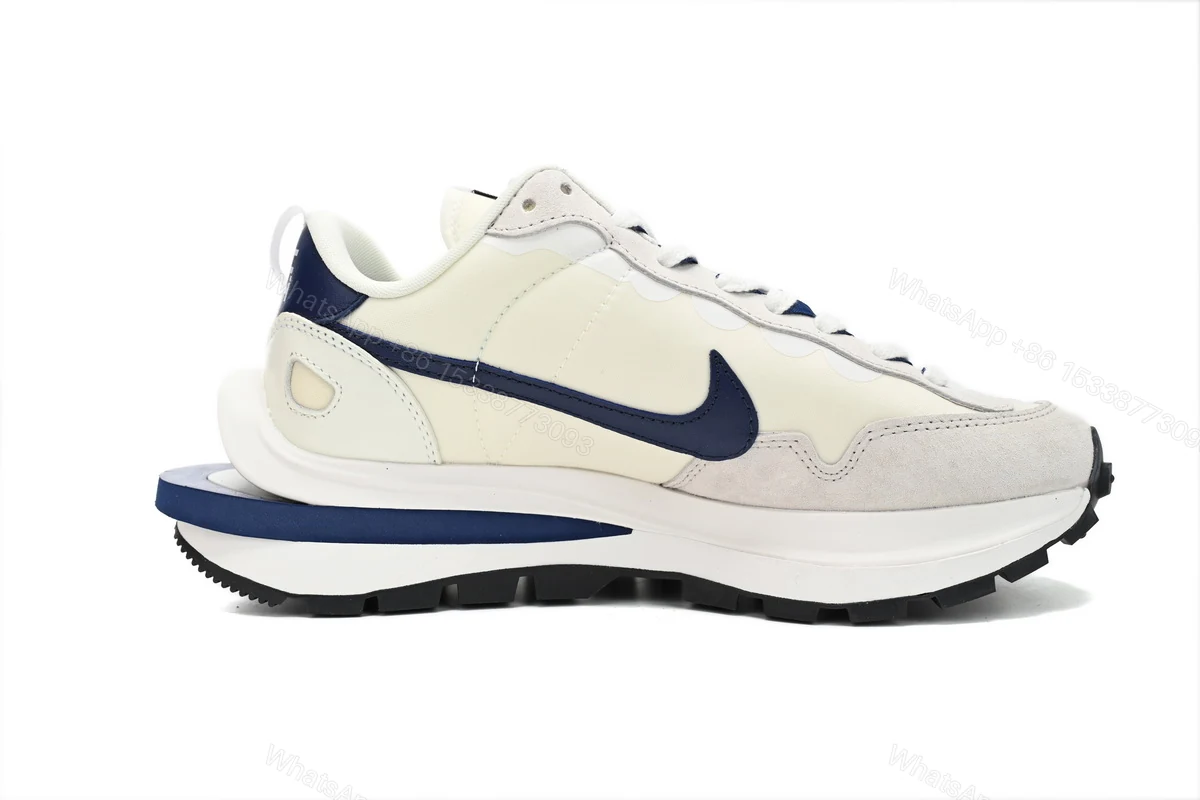 View 2 of Sacai x Nike VaporWaffle Sesame and Beige Blue DD1875-109