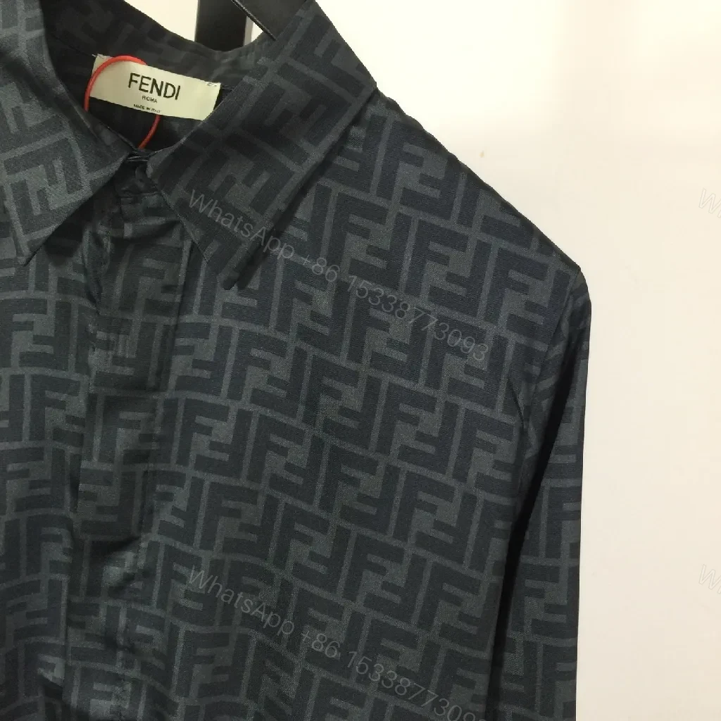View 8 of Dark Monogram Shirt Jacket: Structured, All-Day Sophistication
