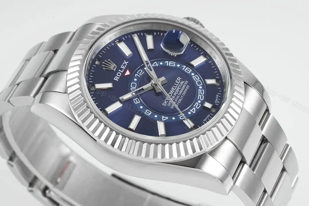 View 3 of Rolex Sky Dweller 336934 42mm Blue Dial Jubilee Bracelet Watch 336934-0006