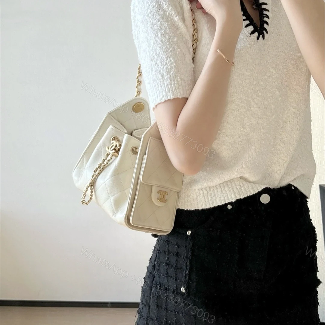 View 18 of 高仿Chanel*26P/25Bag系列AS5631小牛皮手袋Mini白色免檢版