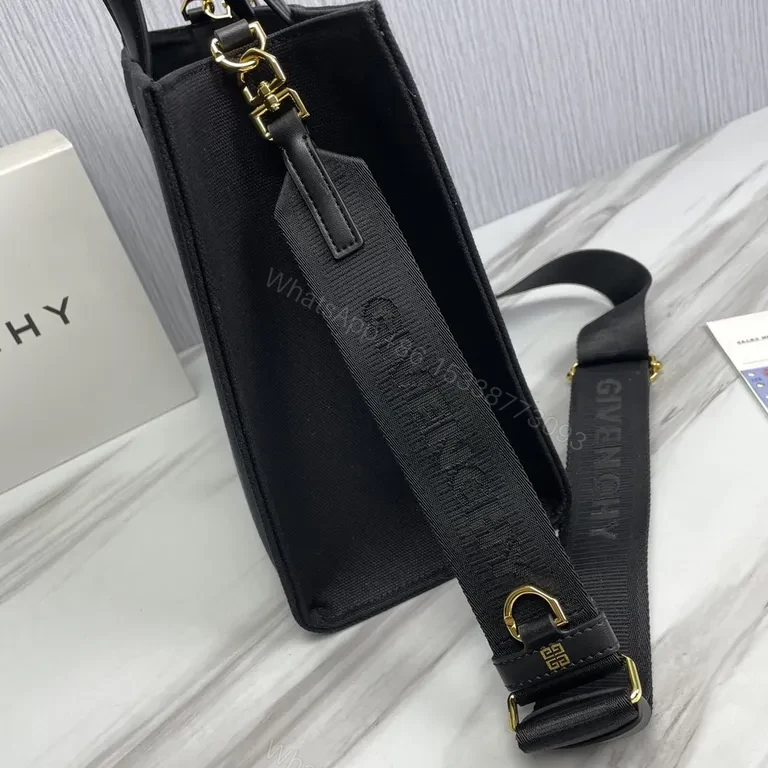 View 9 of Givenchy Modern Structured Tote: Logo-Forward Luxe Bag