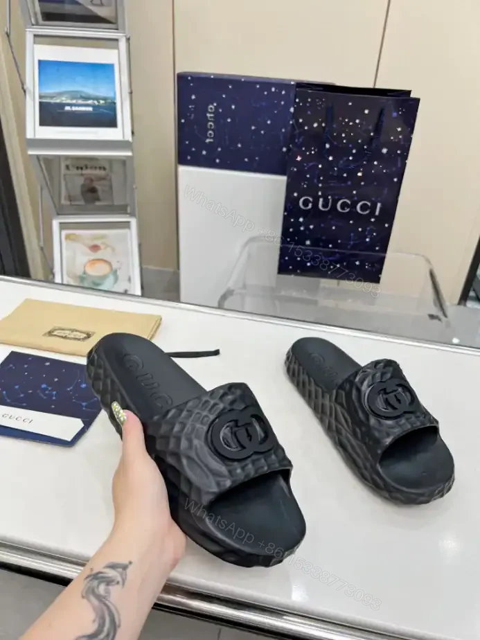 View 5 of GUCCI MEN’S INTERLOCKING G SLIDE SANDAL – SDG022