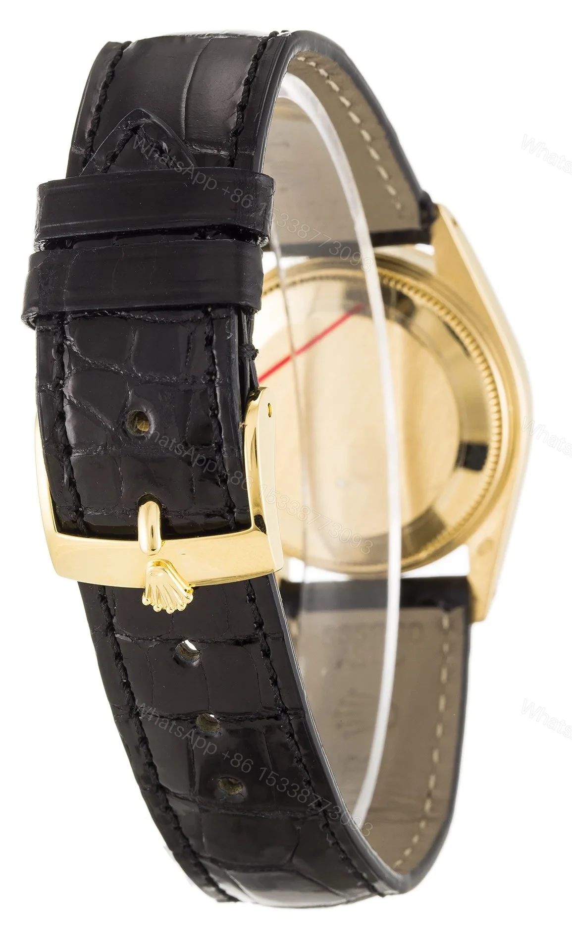 View 3 of Replica Rolex Datejust Mid-Size Black Dial 6827 31 mm