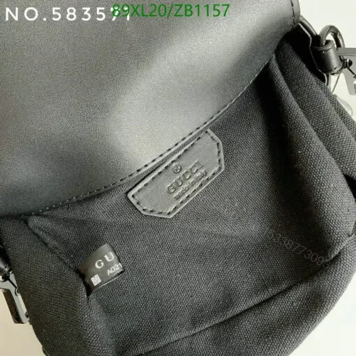 View 8 of Replica Gucci GG Marmont Top Handle Black Bag RGT9425