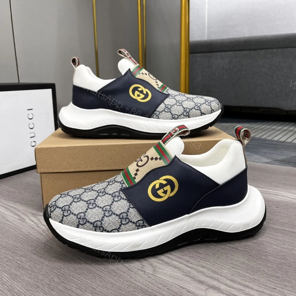 View 2 of Gucci Sneaker GG Canvas Blue White