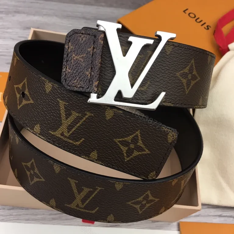View 3 of Icon Monogram Belt: Luxury LV Canvas, Silver Buckle, 3.8cm