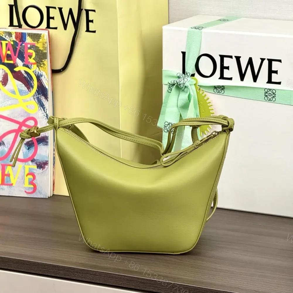 View 2 of 高仿Loewe*Hobo系列4221單肩斜挎包淺苔綠Mini免檢版