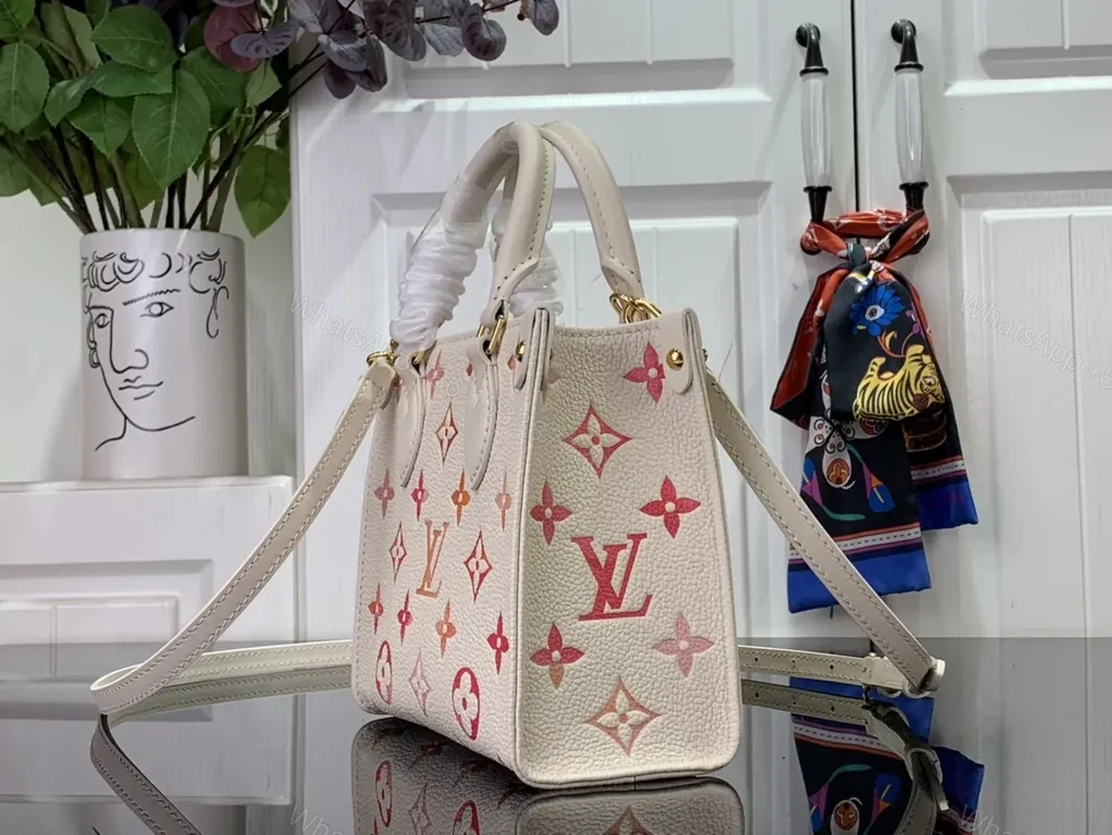View 3 of Pastel Monogram Mini Bag â€” Modern City-Chic, 2-in-1 Carry