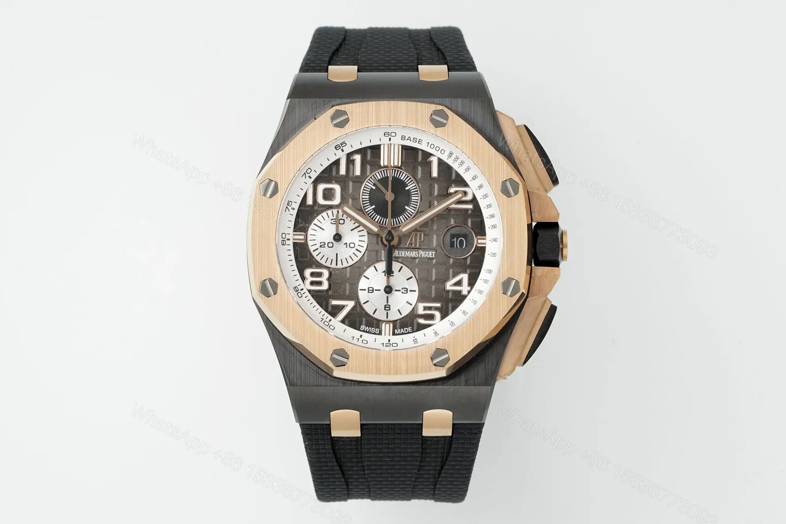 Royal Oak Offshore 26400 Series Watch – Black and Rose Gold Ceramic – Chronograph Style — view 1