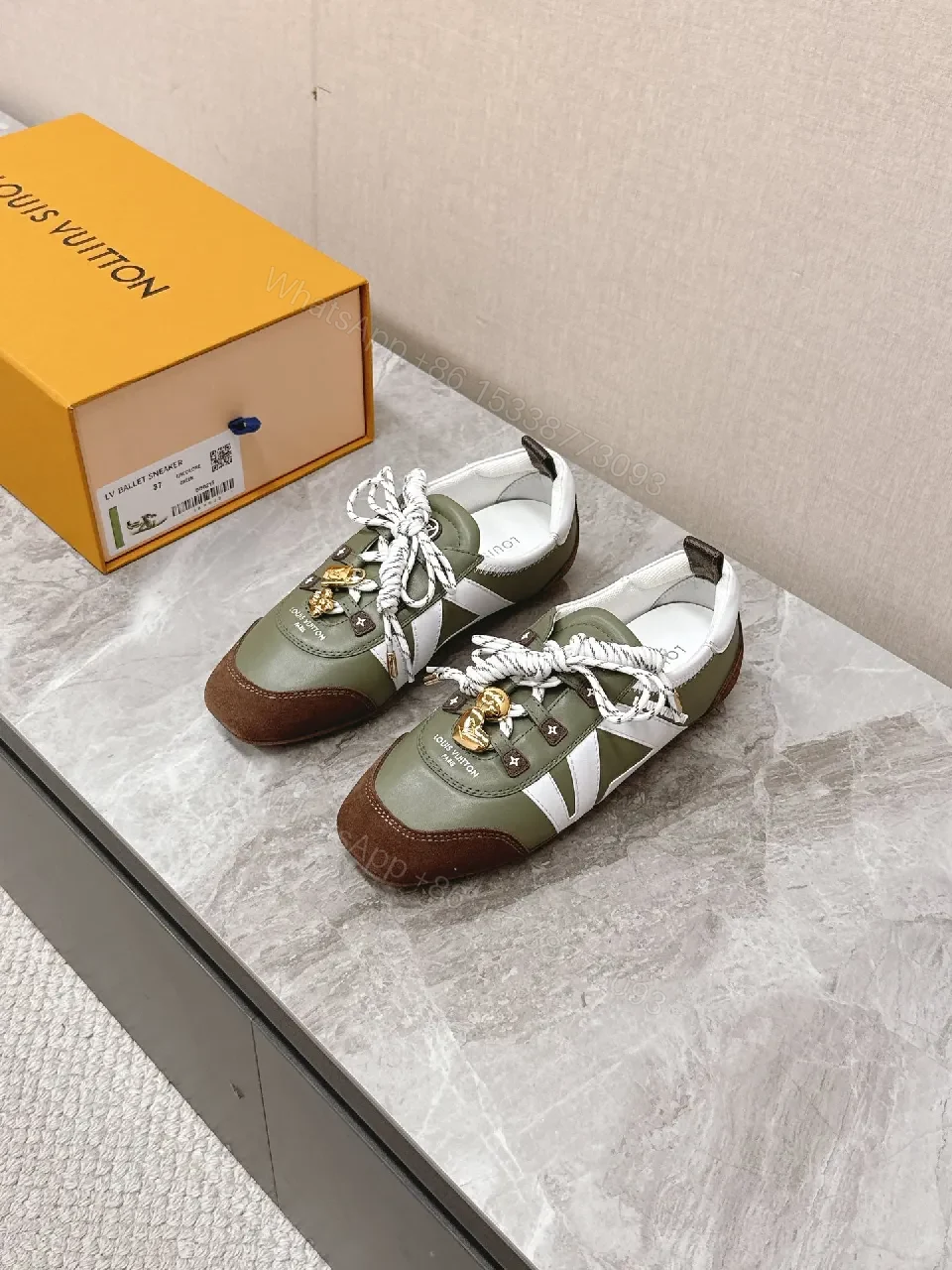 Lux Olive Leather & Suede Sneaker: City Luxe Comfort — view 1