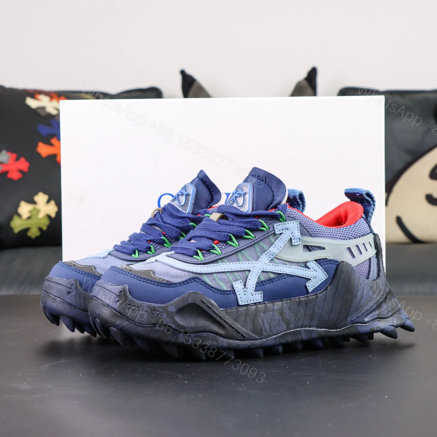Off White ODSY 1000 Navy Blue Reps — view 1