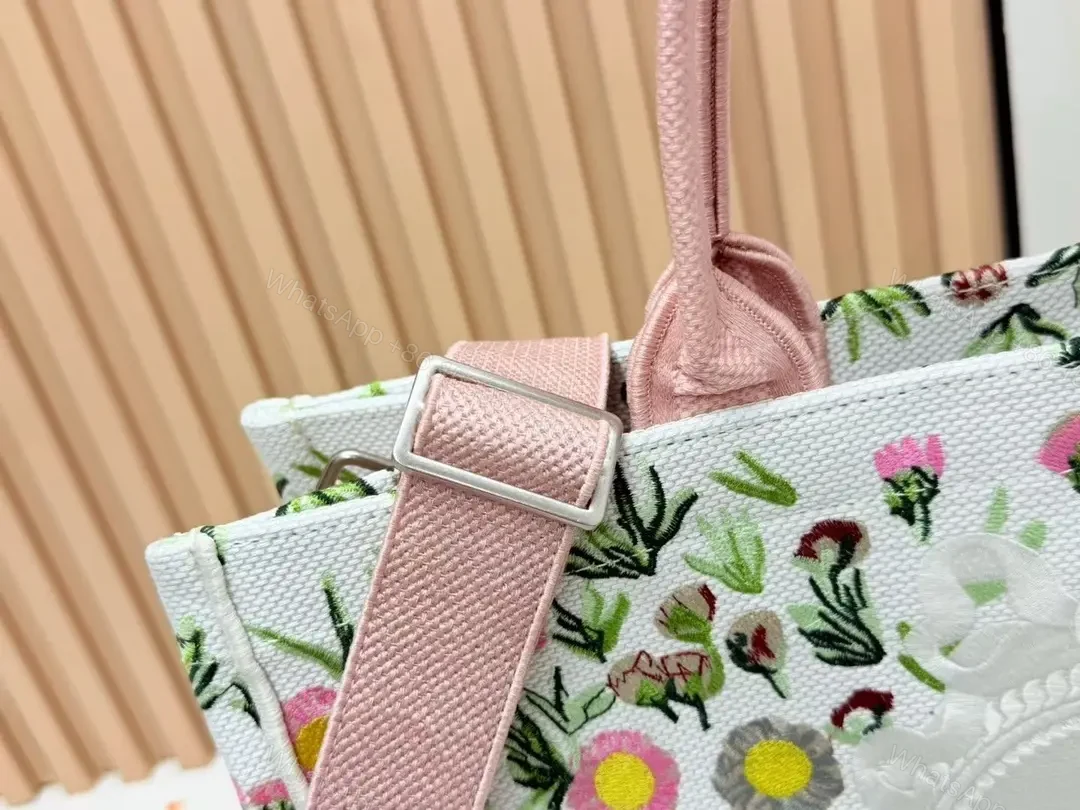 View 2 of Playful Floral Tote: Structured Everyday Luxury Carryall