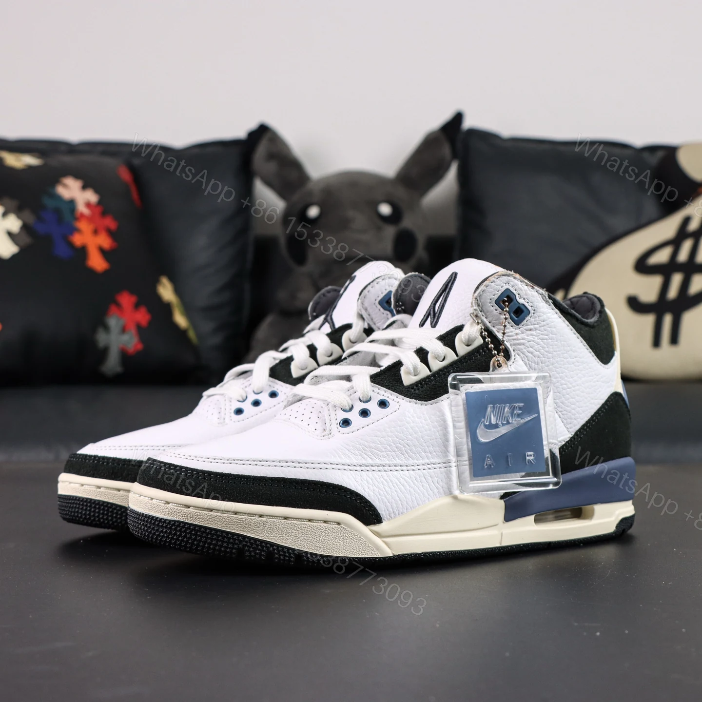 View 8 of A Ma Maniére x Jordan Air Jordan 3 “Diffused Blue”