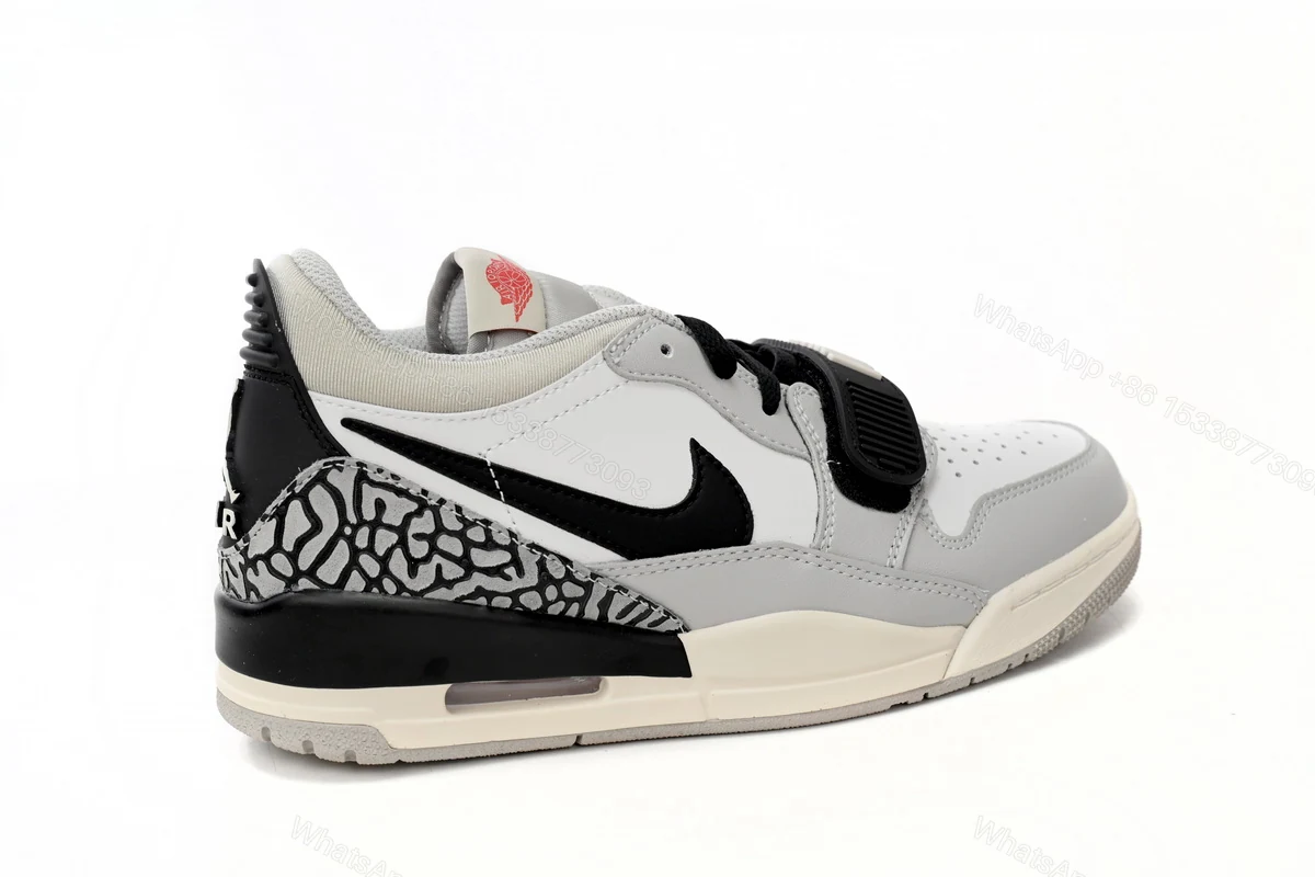 View 9 of Jordan Legacy 312 Low Tech Grey Fire Red Black CD7069-101