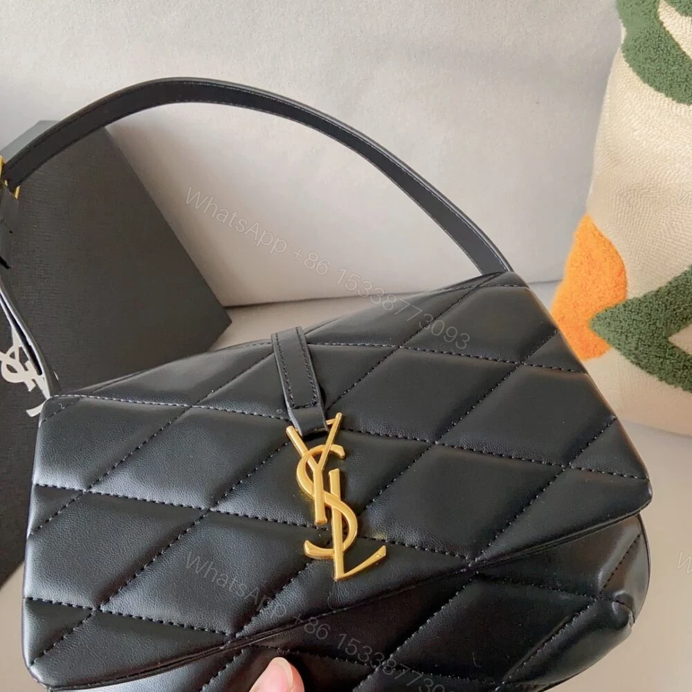 View 4 of Saint Laurent Le 57 Quilted Shoulder Bag Black 21Cm