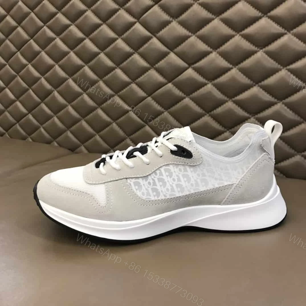 View 5 of DIOR B25 OBLIQUE WHITE SUEDE RUNNER – CD38