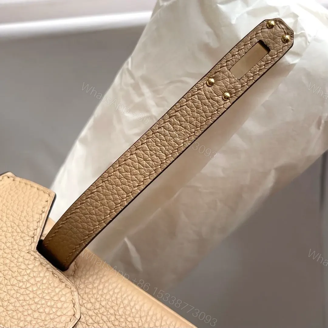View 9 of HN Birkin Beige Togo 25 Gold Hardware