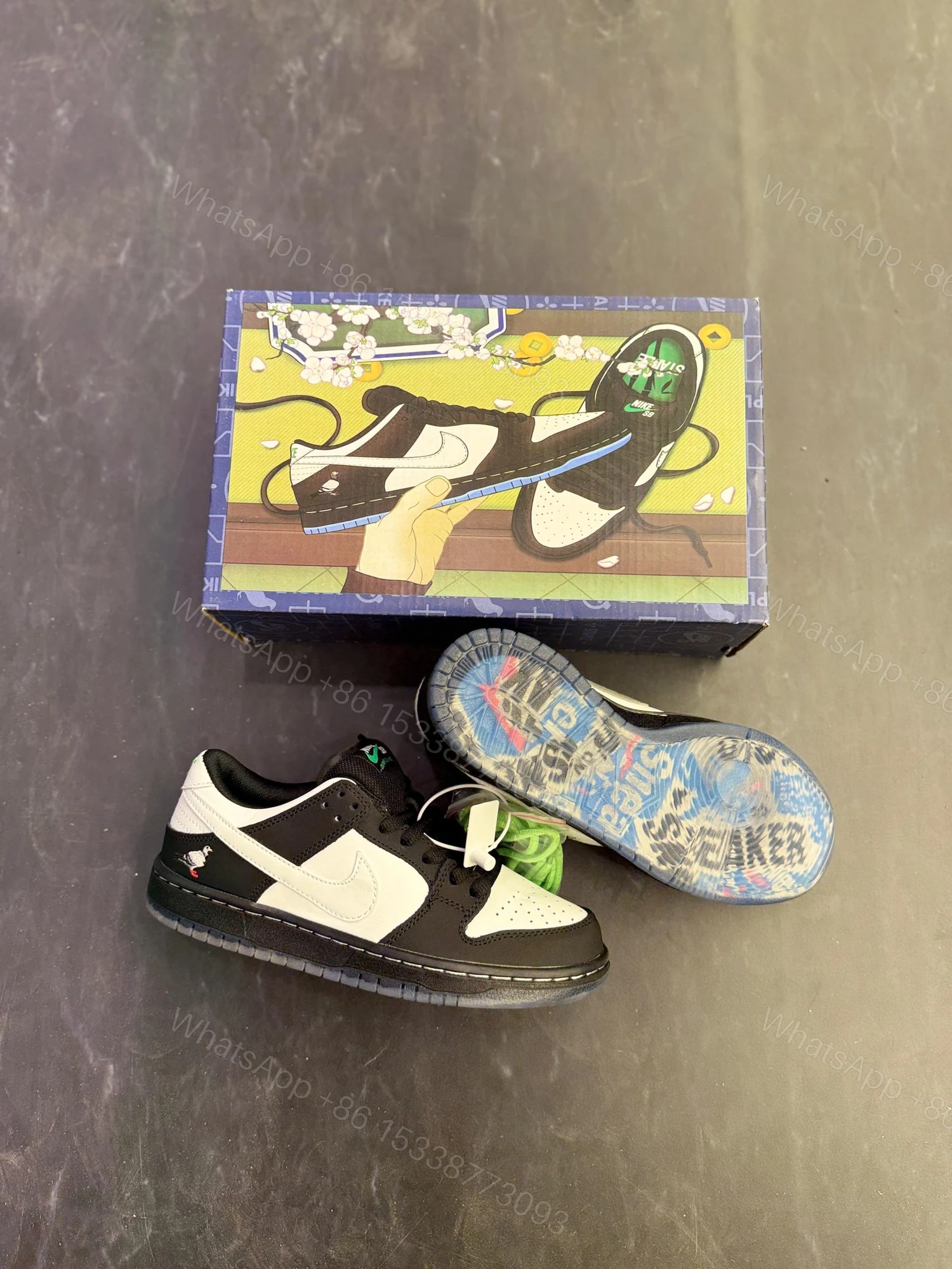 View 8 of FIRST COPY NIKE SB DUNK NYC PIGEON 3 PANDA