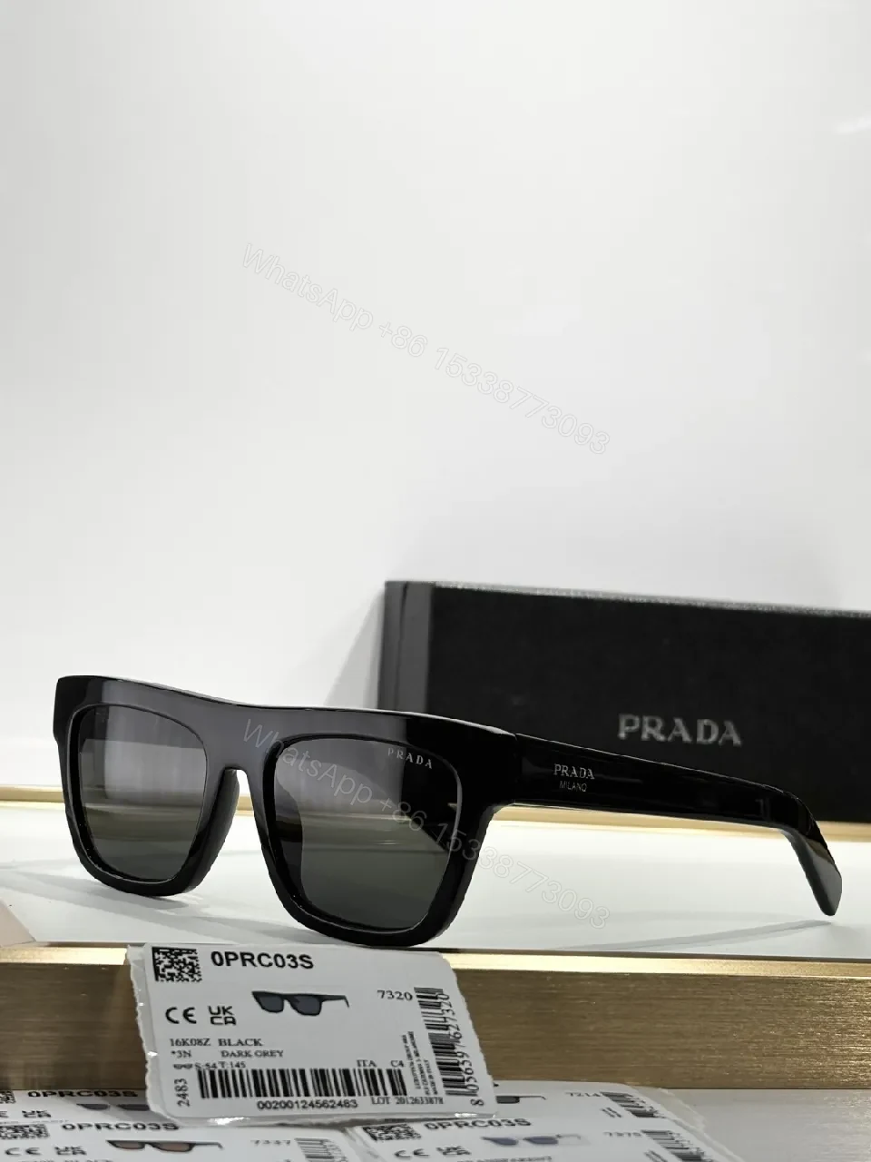 View 9 of Tortoise Shell Rounded-Square Sunglasses with Gradient Lenses