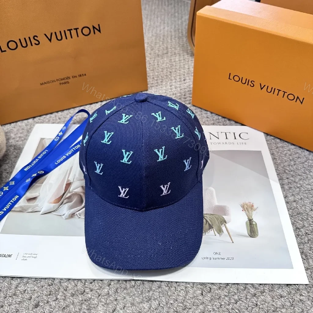View 2 of Navy Canvas Cap – Modern Monogram Minimalist Luxury Cap
