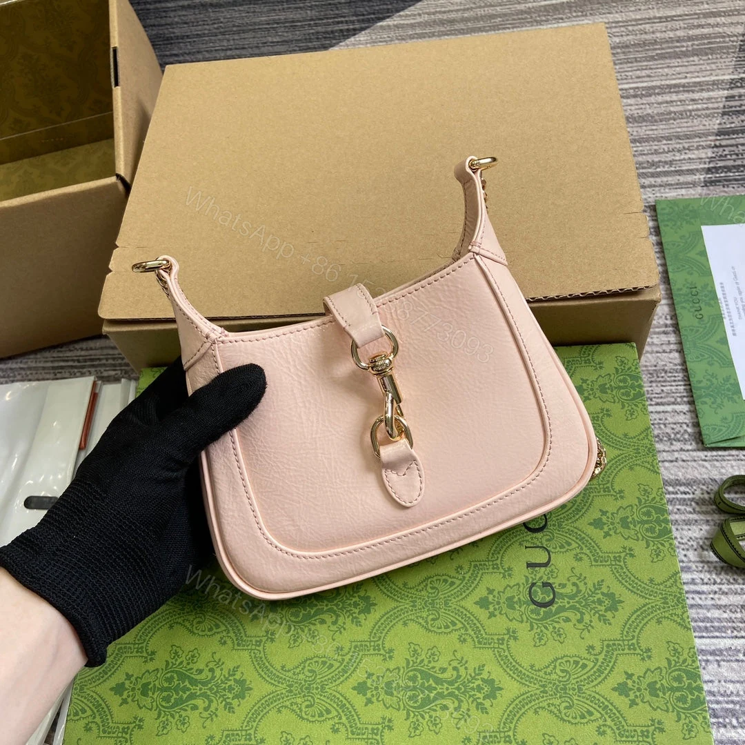 View 11 of JACKIE NOTTE MINI BAG 19 IN LIGHT PINK CRACKED LACQUER CALFSKIN GOLD HARDWARE