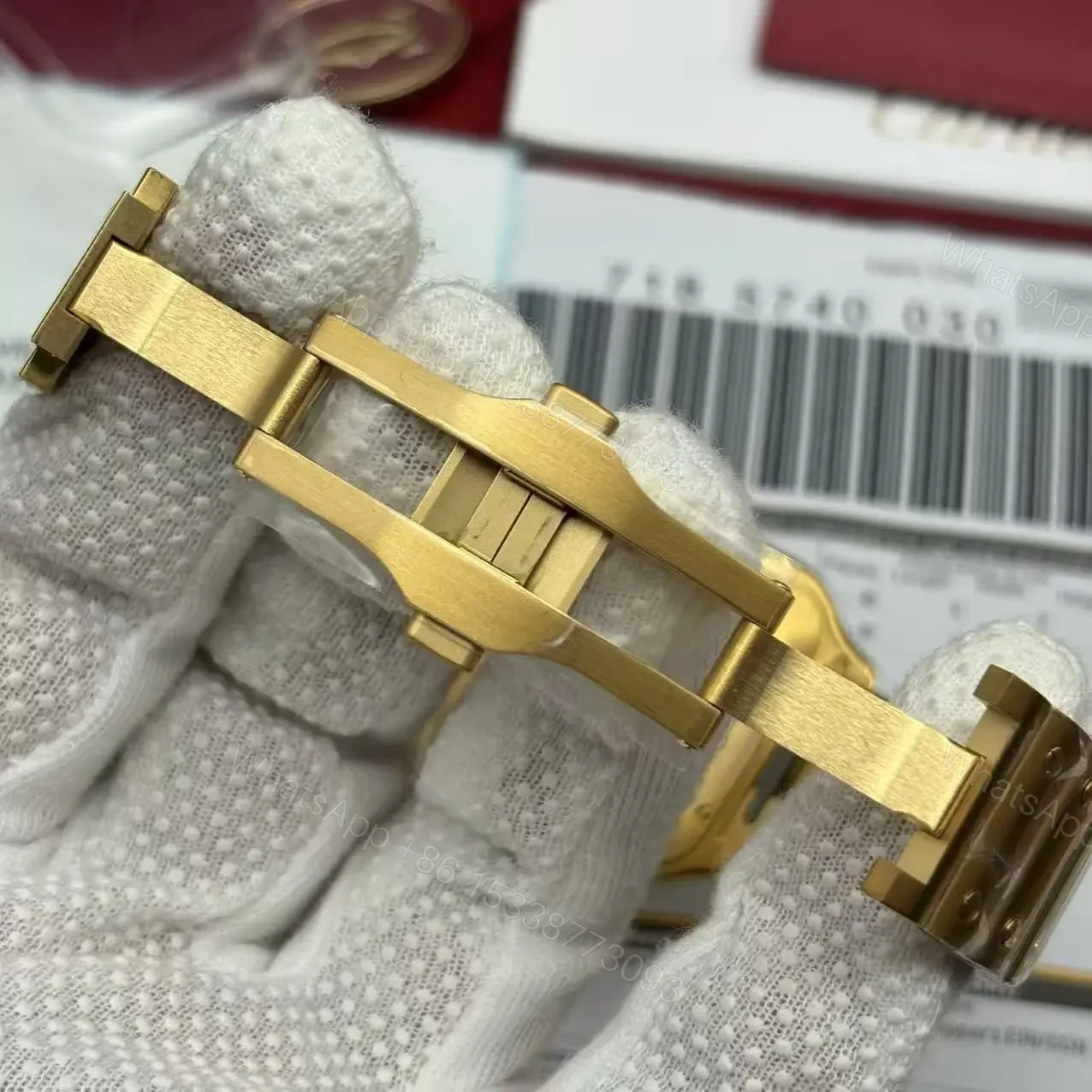 View 16 of Clone Replica Cartier Santos W2SA0009 Gold Watch