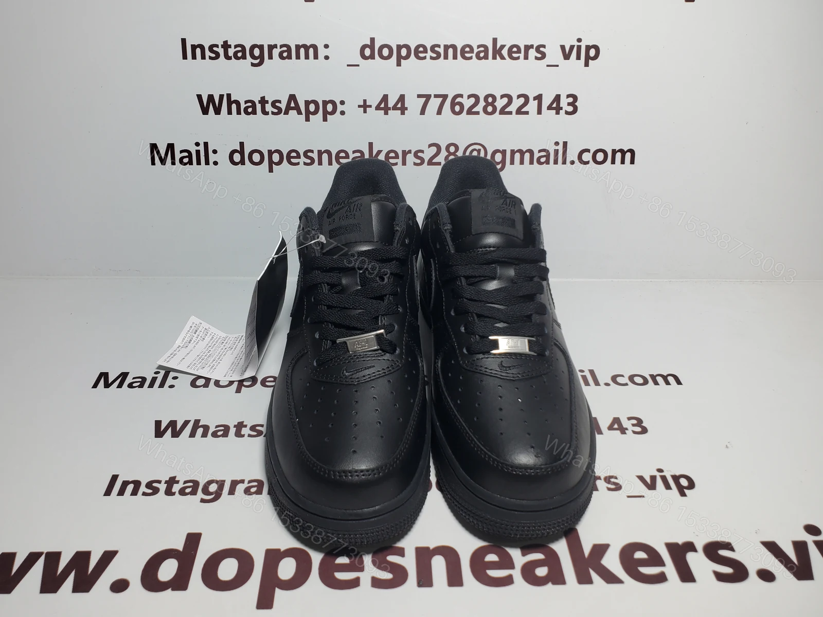 View 7 of Supreme x Air Force 1 Low Black CU9225-001