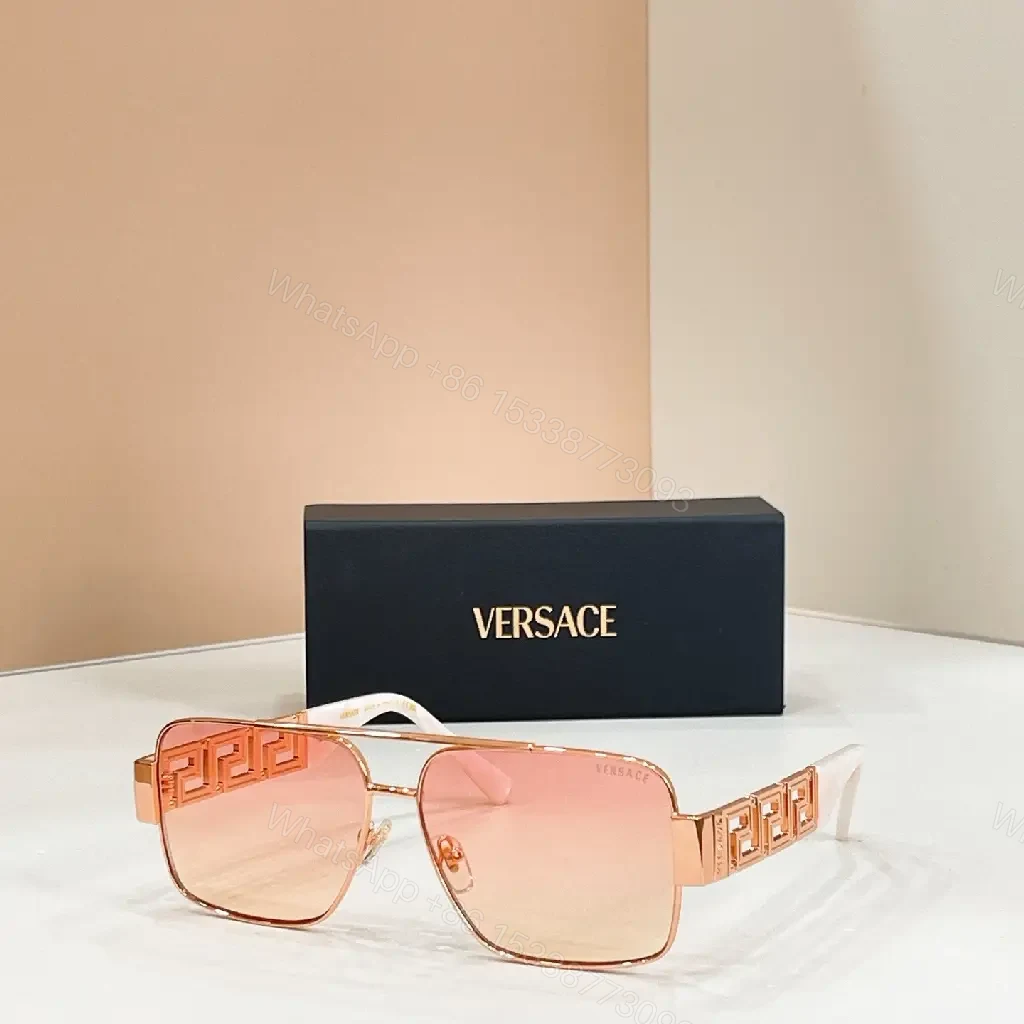 View 2 of Bold Pilot Sunglasses: Brown Lens, Slim Metal Frame