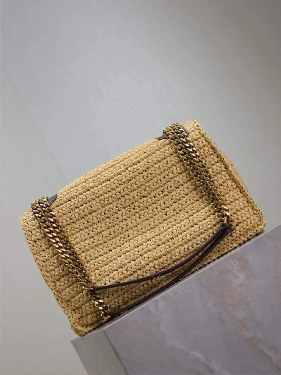View 5 of Raffia Crossbody Bag – Casual Luxury, YSL-Inspired Charm