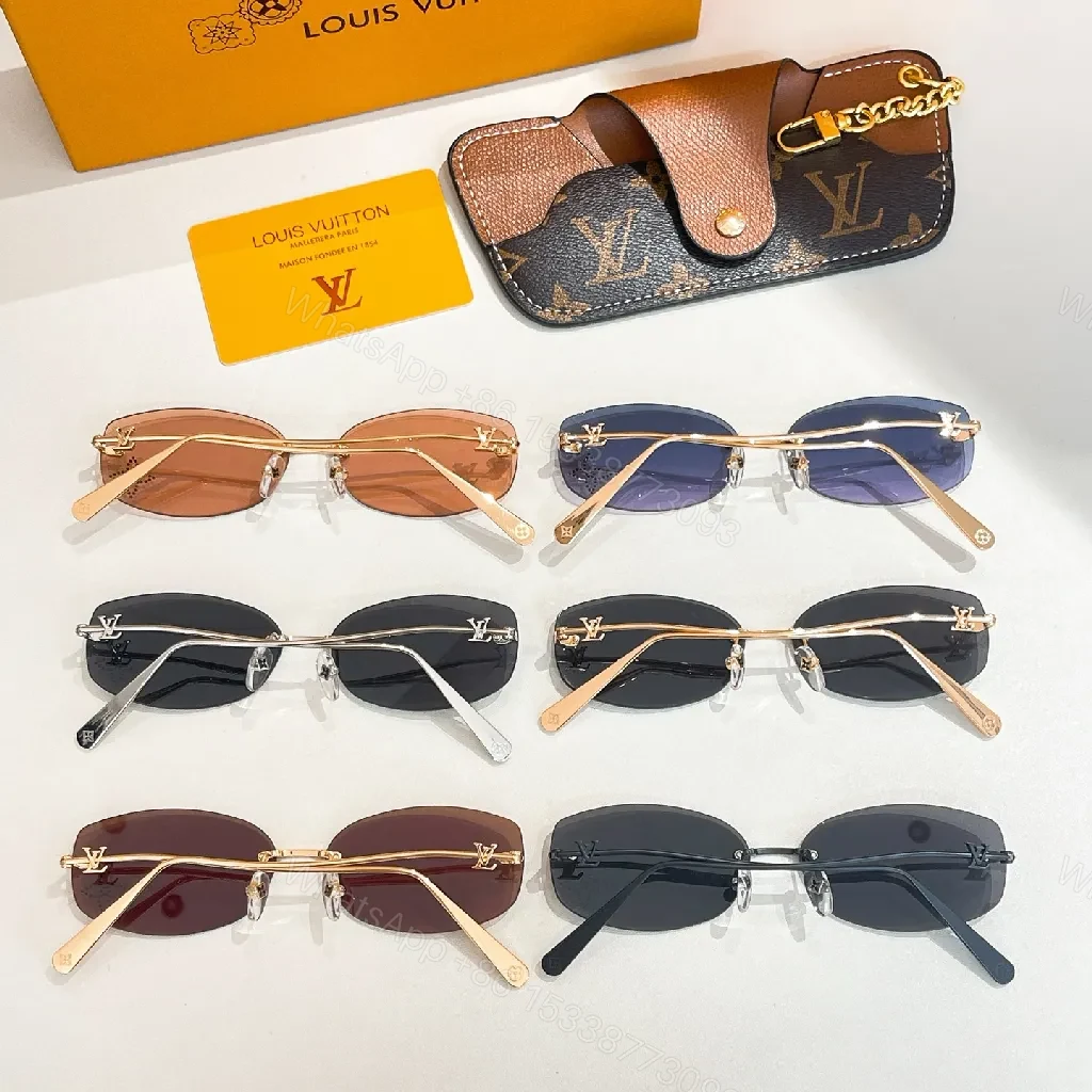 View 8 of Bold Modern Luxury Sunglasses with LV Detailing