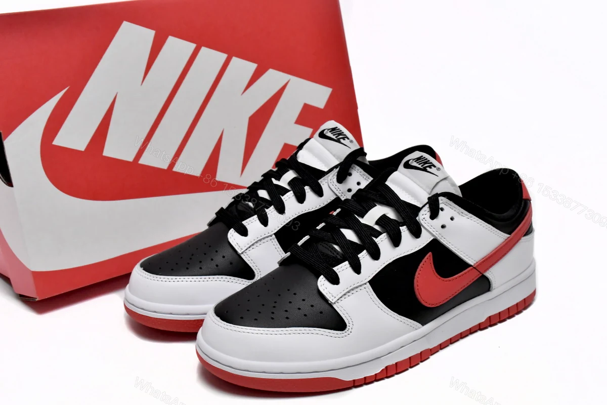Nike Dunk Low Black and Red FD9762-061 — view 2