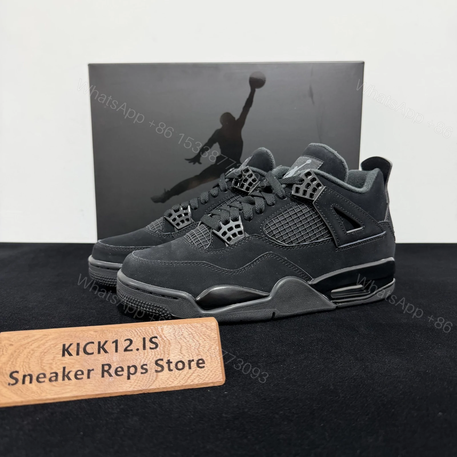 Air Jordan 4 Retro Black Cats Reps — view 1