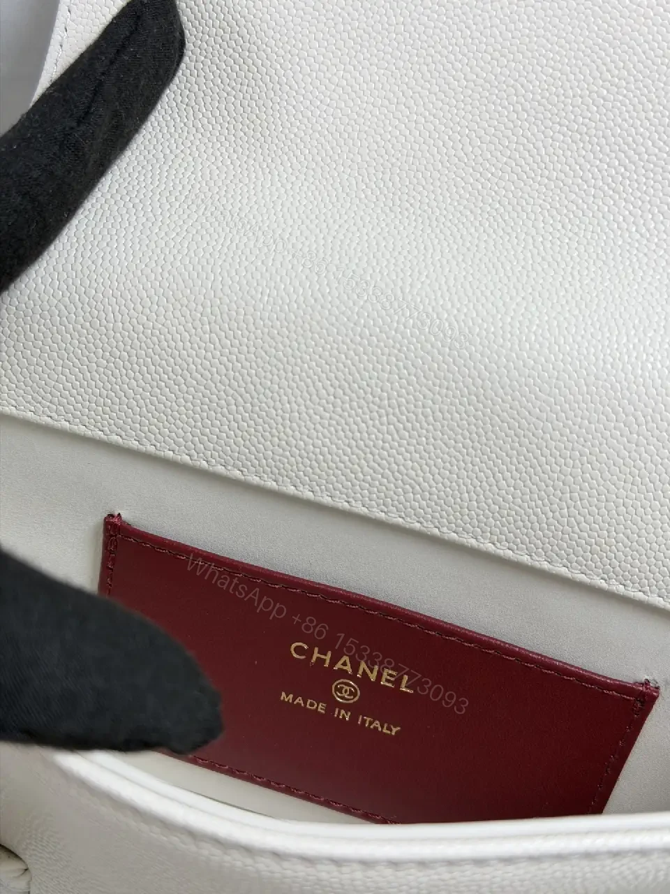 View 6 of Ivory Pebbled Calfskin Satchel: Compact Luxury Bag