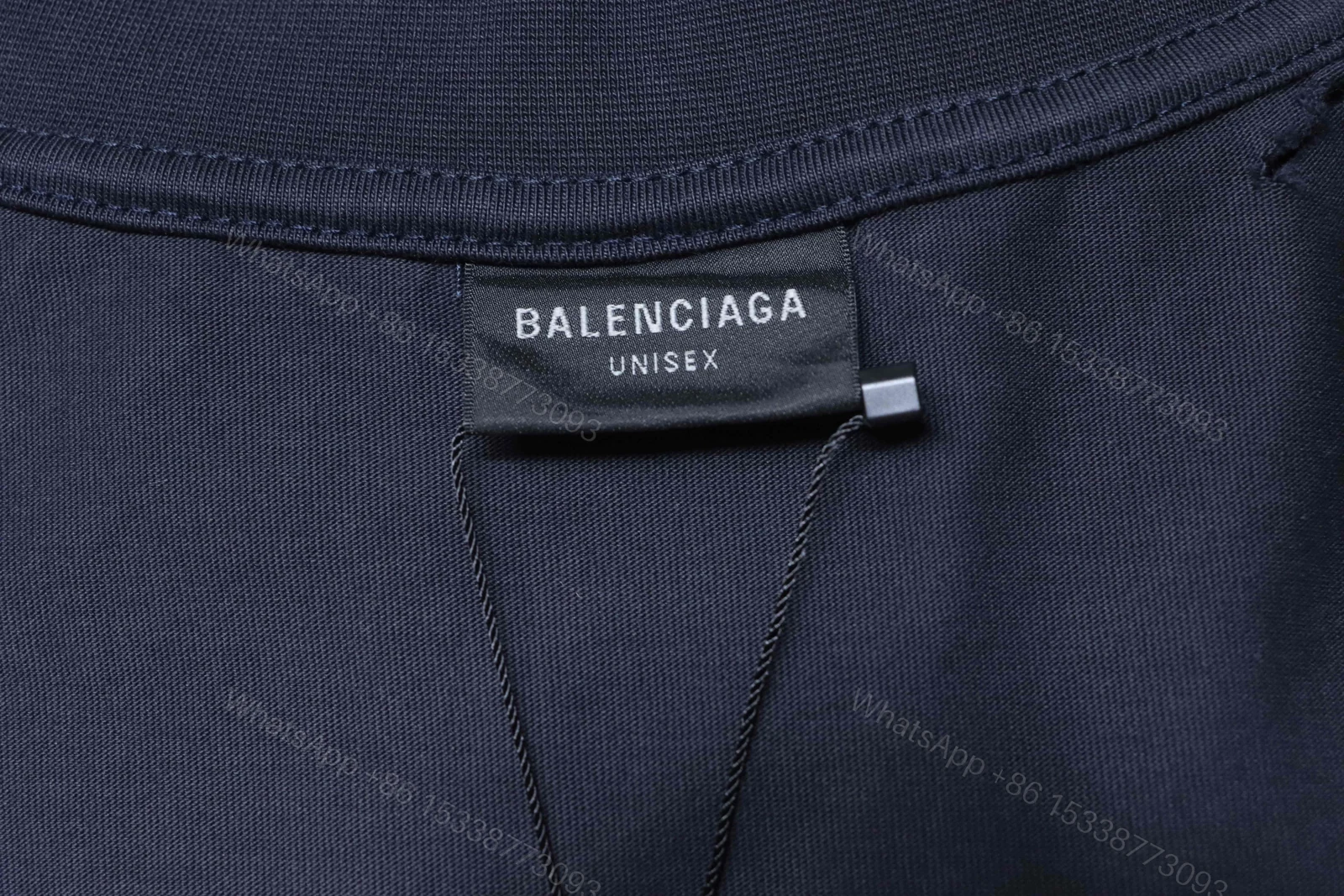 View 4 of Balenciaga Clothes 25SS Red American Graffiti Letter Tape Short Sleeve T-shirt black