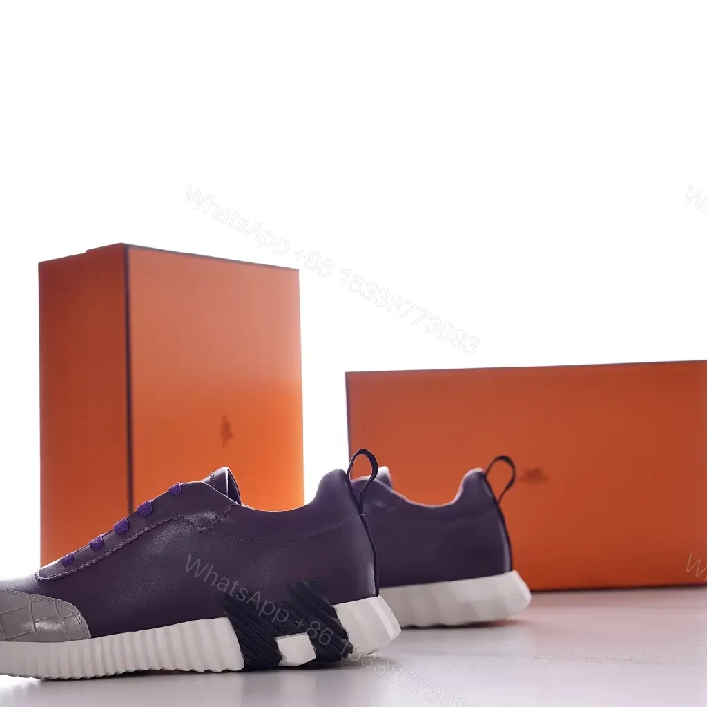 View 4 of Textured Purple Knit High-Top Sneakers for All-Day Comfort