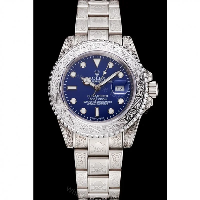 View 2 of Superclone Rolex Submariner Blue Dial 1454094
