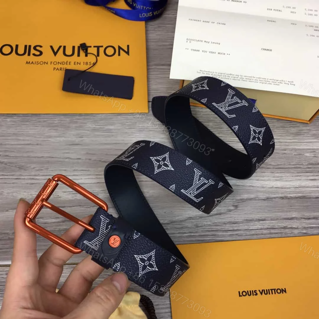 View 6 of LOUIS VUITTON BELT VOYA.GER MONOGRAM UPSIDE DOWN INK NA.VY – B99